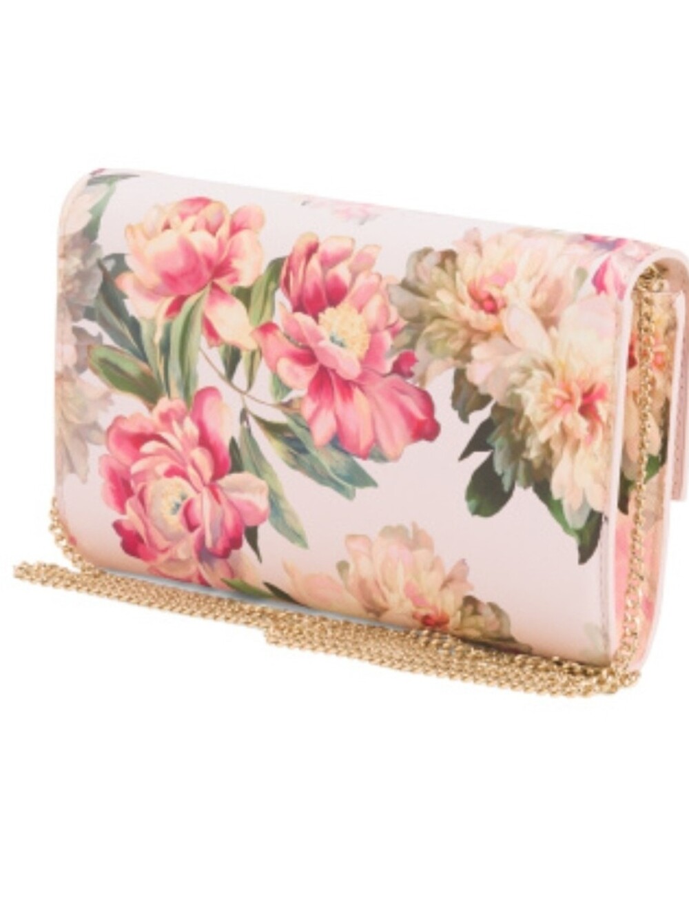 TED BAKER LONDON NWT Parisa Pink Floral Chain Crossbody Bag - Picture 12 of 15